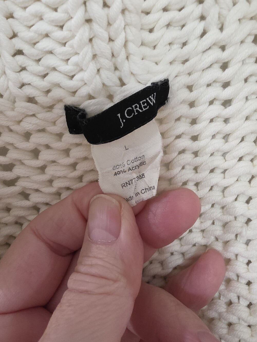 J. Crew Chunky Knit Long Sweater Cardigan Size Large - Picture 7 of 9